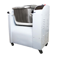 Horizontal dough mixer WHM