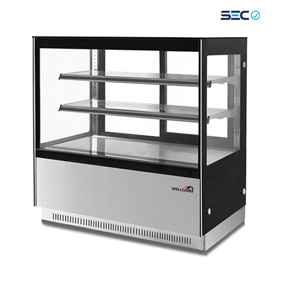 cake showcase, cooling display cabinet, vitrina pastelera