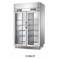uprighted showcase with two sides glass doors S1.0G4-ST