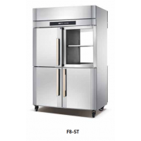 uprighted showcase with two sides glass doors F8-ST